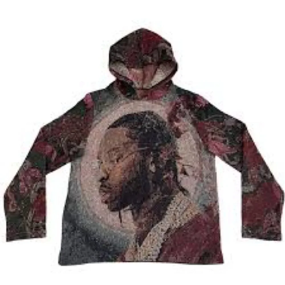 RDMCLOTHINGART Pop smoke tapestry hoodie/crew Large New in packaging
